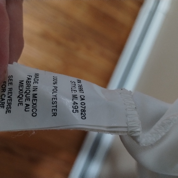 Vtg Y2k Brooks Running shirt L White Poly Mint - Picture 6 of 7